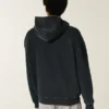 Kastiger Hoodie mit Reißverschluss und Spinnenmotiv
