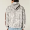 Kastiger Zip-Up-Hoodie mit Florida State University-Grafik und Camouflage-Muster
