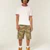 Kastiges Crew-T-Shirt aus schwerer Baumwolle