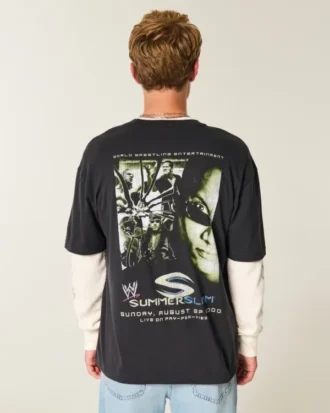 Kastiges WWE SummerSlam Grafik-T-Shirt