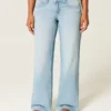 Kurvige, tief sitzende Baggy-Jeans im Used-Look