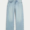 Kurvige, tief sitzende Baggy-Jeans im Used-Look