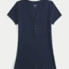 Kurzarm-Y2K-Henley