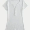 Kurzarm-Y2K-Henley