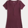 Kurzarm-Y2K-Henley