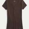 Kurzarm-Y2K-Henley