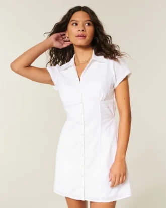 Kurzärmeliges Hemdkleid