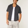 Lange Fleece-Shorts mit Camouflage-Muster