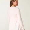 Langärmelige Flyaway Babydoll-Strickjacke