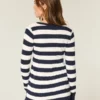 Langärmeliger Babydoll-Pullover mit quadratischem Ausschnitt