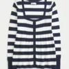 Langärmeliger Babydoll-Pullover mit quadratischem Ausschnitt