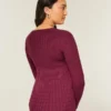Langärmeliges Babydoll mit quadratischem Ausschnitt