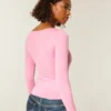 Langärmliges Baby-T-Shirt aus nahtlosem Stoff mit Rundhalsausschnitt