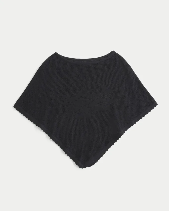 Leichter Blumenponcho