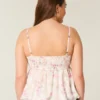 Leichtes Babydoll-Oberteil aus Chiffon Leichtes Babydoll-Oberteil aus Chiffon