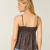 Leichtes Satin-Top mit Spitzenbesatz