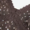 Leichtes Satin-Top mit Spitzenbesatz