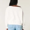 Leichtes, schulterfreies Sweatshirt mit Indiana University-Aufdruck