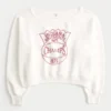 Leichtes, schulterfreies Sweatshirt mit Indiana University-Aufdruck