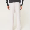 Lockere Pull-On-Hose aus Leinenmischung