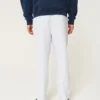 Lockere Pull-On-Hose aus Leinenmischung