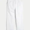 Lockere Pull-On-Hose aus Leinenmischung