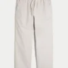 Lockere Pull-On-Hose aus Leinenmischung