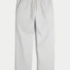Lockere Pull-On-Hose aus Leinenmischung