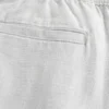 Lockere Pull-On-Hose aus Leinenmischung