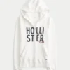 Logo-Grafik-Kapuzenjacke mit Reißverschluss