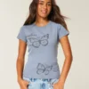 London Butterfly Graphic Baby-T-Shirt