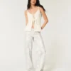 Low-Rise Camo Baggy Jeans