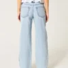 Low-Rise-Jeans in heller Waschung