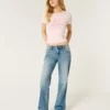 Low-Rise-Jeans in mittlerer Waschung mit entspannter, gerader Passform