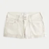 Low-Rise-Shorts aus Popeline mit floraler Rückentasche