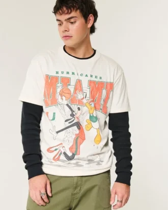 Lässiges Disney Miami Hurricanes Grafik-T-Shirt