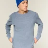 Lässiges langärmeliges Thermoshirt mit Rundhalsausschnitt