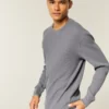 Lässiges langärmeliges Thermoshirt mit Rundhalsausschnitt