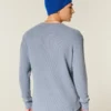 Lässiges langärmeliges Thermoshirt mit Rundhalsausschnitt
