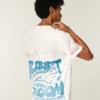 Lässiges T-Shirt mit gemischtem Grafikprint