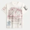 Lässiges T-Shirt mit gemischtem Grafikprint
