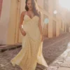 Maxikleid mit offenem Rücken