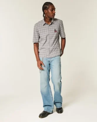 Medium Wash Relaxed Bootcut Jeans