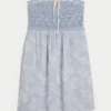 Mini-Kleid im Häkelstil, trägerlos