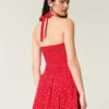 Mini-Kleid mit tiefem Taillenbund und Neckholder
