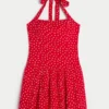 Mini-Kleid mit tiefem Taillenbund und Neckholder