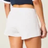 Mini-Shorts aus Fleece mit seitlichen Streifen