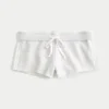 Mini-Shorts aus Fleece mit seitlichen Streifen