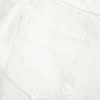 Mini-Skort aus weißem Denim mit niedriger Leibhöhe