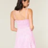 Mini-Strickkleid mit Bindeband vorne